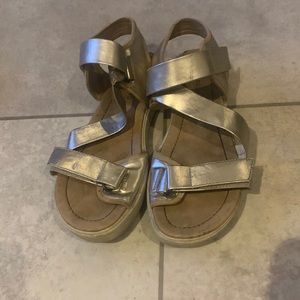 Gold sandals